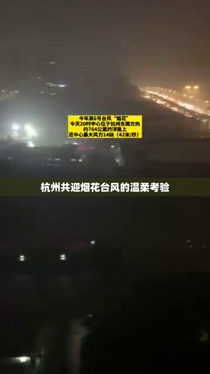 杭州共迎煙花臺風(fēng)的溫柔考驗
