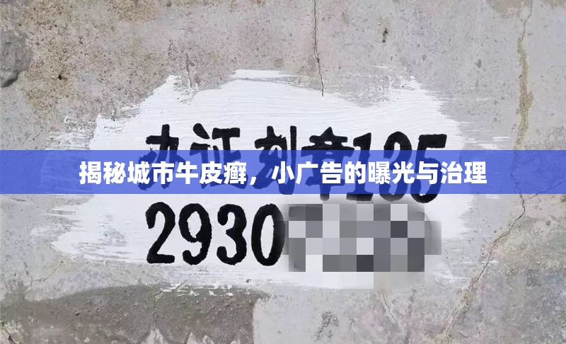 揭秘城市牛皮癬，小廣告的曝光與治理