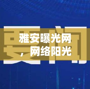 雅安曝光網，網絡陽光下的透明之城