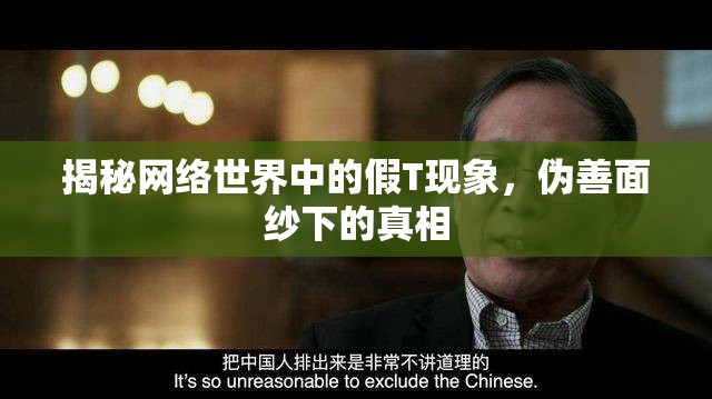 揭秘網(wǎng)絡(luò)世界中的假T現(xiàn)象，偽善面紗下的真相