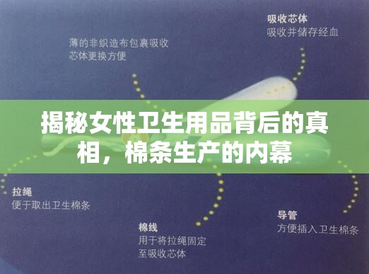 揭秘女性衛(wèi)生用品背后的真相，棉條生產(chǎn)的內(nèi)幕