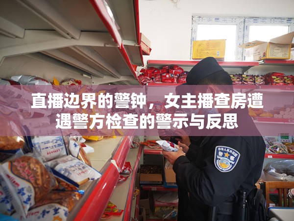 直播邊界的警鐘，女主播查房遭遇警方檢查的警示與反思