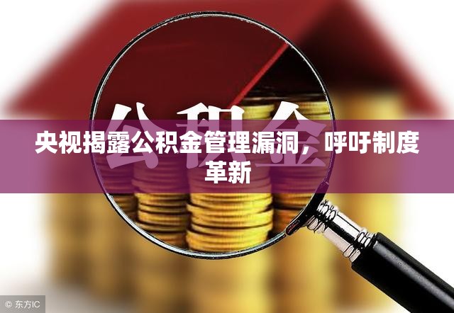 央視揭露公積金管理漏洞，呼吁制度革新