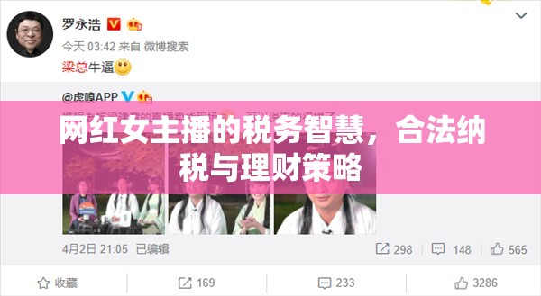網(wǎng)紅女主播的稅務(wù)智慧，合法納稅與理財(cái)策略