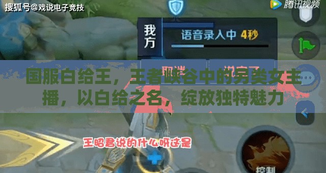 國(guó)服白給王，王者峽谷中的另類女主播，以白給之名，綻放獨(dú)特魅力