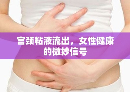 宮頸粘液流出，女性健康的微妙信號
