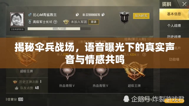揭秘傘兵戰(zhàn)場，語音曝光下的真實聲音與情感共鳴