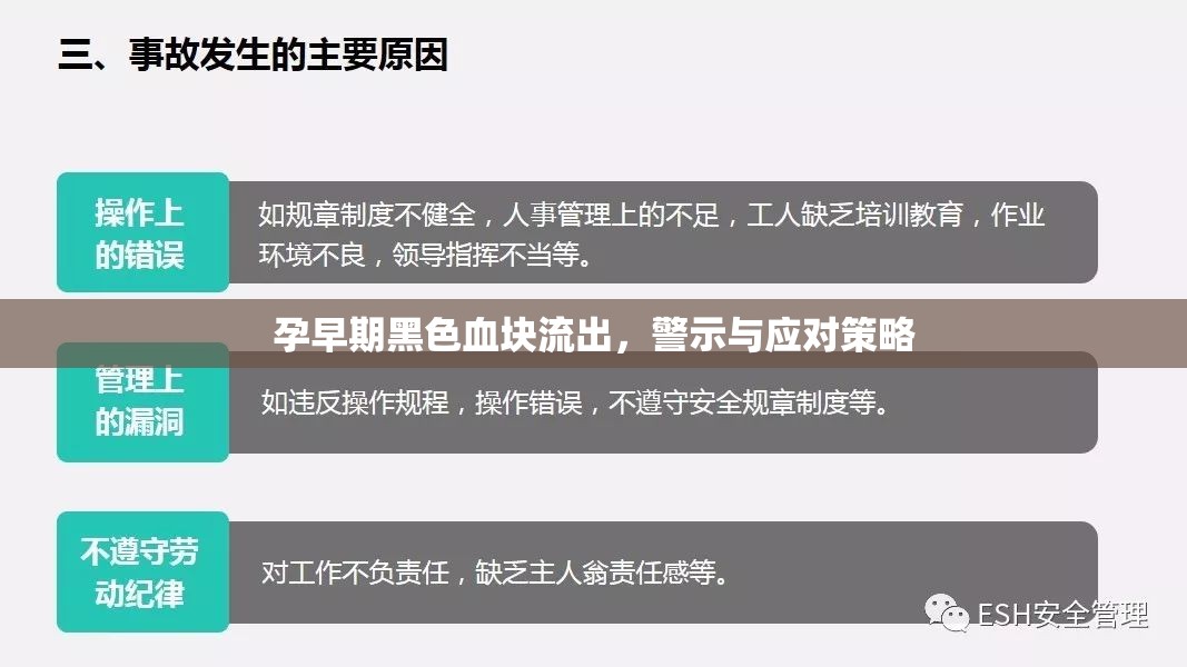 孕早期黑色血塊流出，警示與應(yīng)對策略
