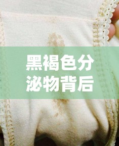 黑褐色分泌物背后的警示，解讀圖片中的健康信號(hào)