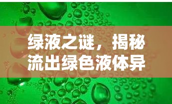 綠液之謎，揭秘流出綠色液體異味的神秘面紗