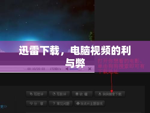 迅雷下載，電腦視頻的利與弊