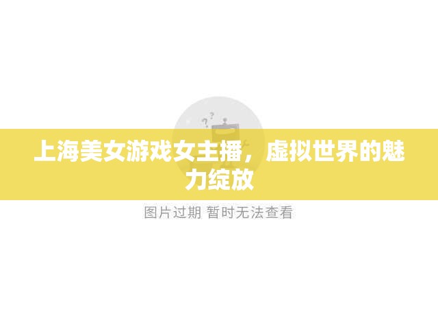 上海美女游戲女主播，虛擬世界的魅力綻放