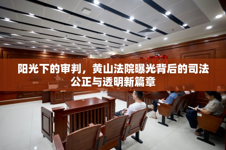 陽光下的審判，黃山法院曝光背后的司法公正與透明新篇章
