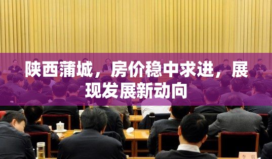 陜西蒲城，房價穩(wěn)中求進(jìn)，展現(xiàn)發(fā)展新動向