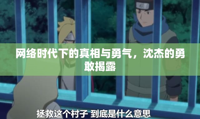 網(wǎng)絡(luò)時(shí)代下的真相與勇氣，沈杰的勇敢揭露