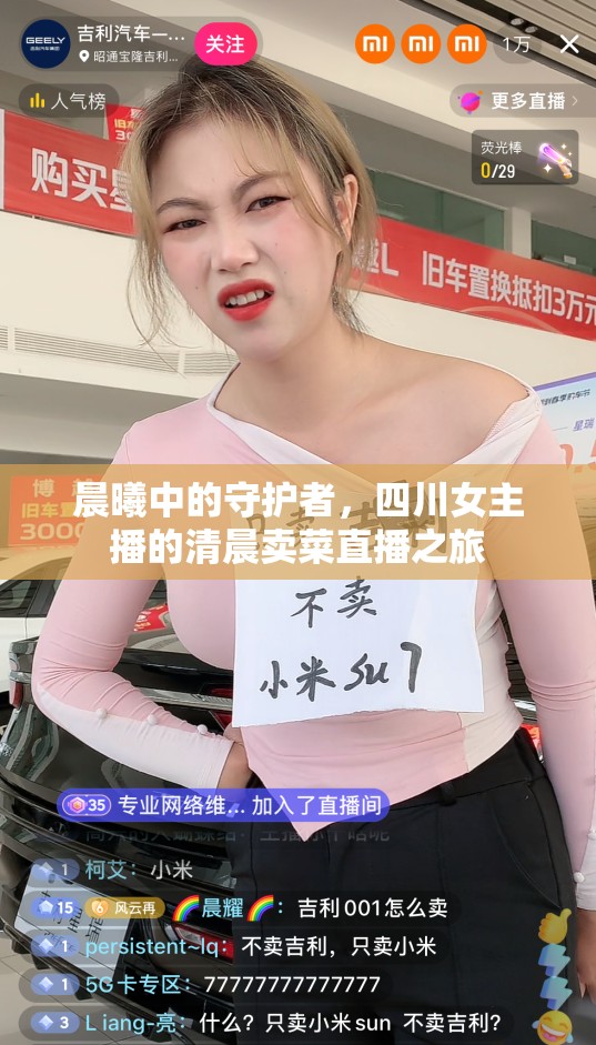 晨曦中的守護(hù)者，四川女主播的清晨賣菜直播之旅