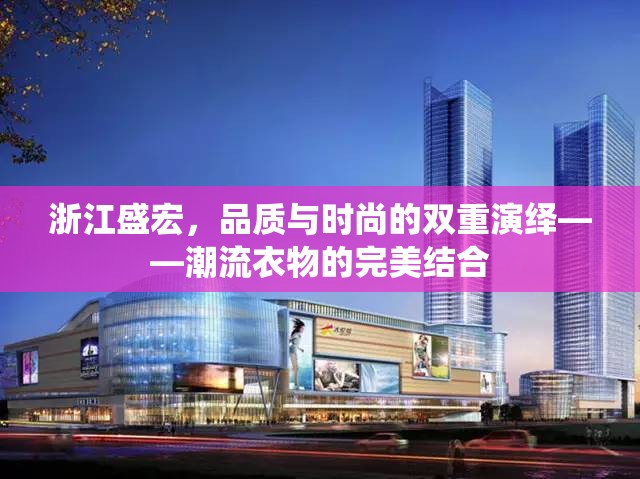 浙江盛宏，品質(zhì)與時尚的雙重演繹——潮流衣物的完美結(jié)合
