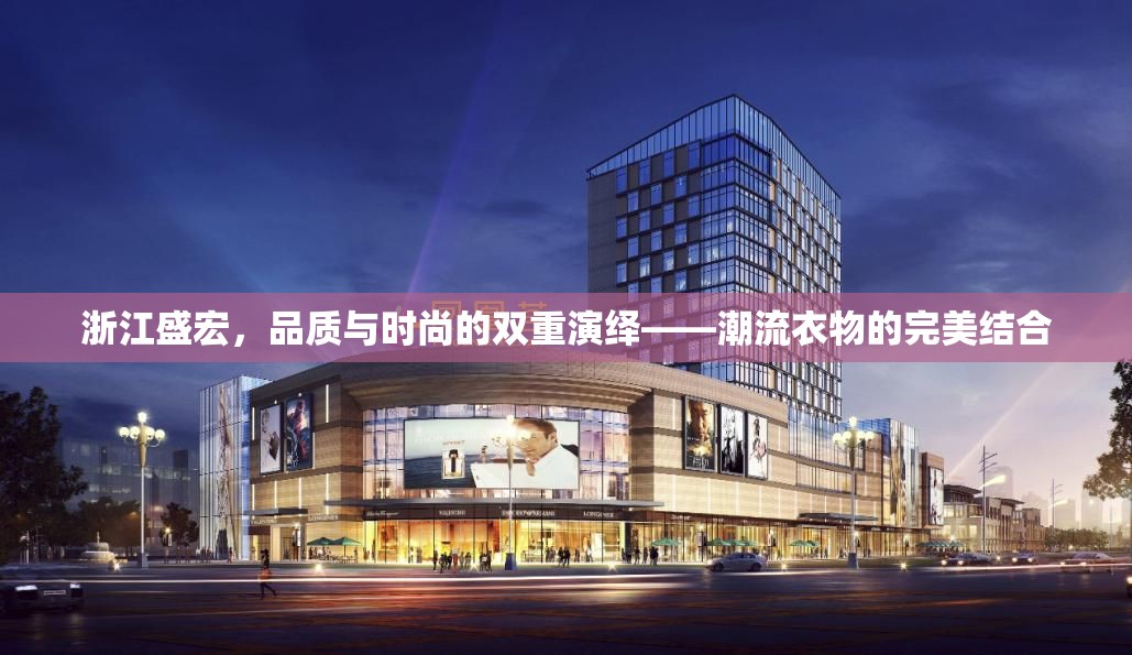 浙江盛宏，品質(zhì)與時尚的雙重演繹——潮流衣物的完美結(jié)合