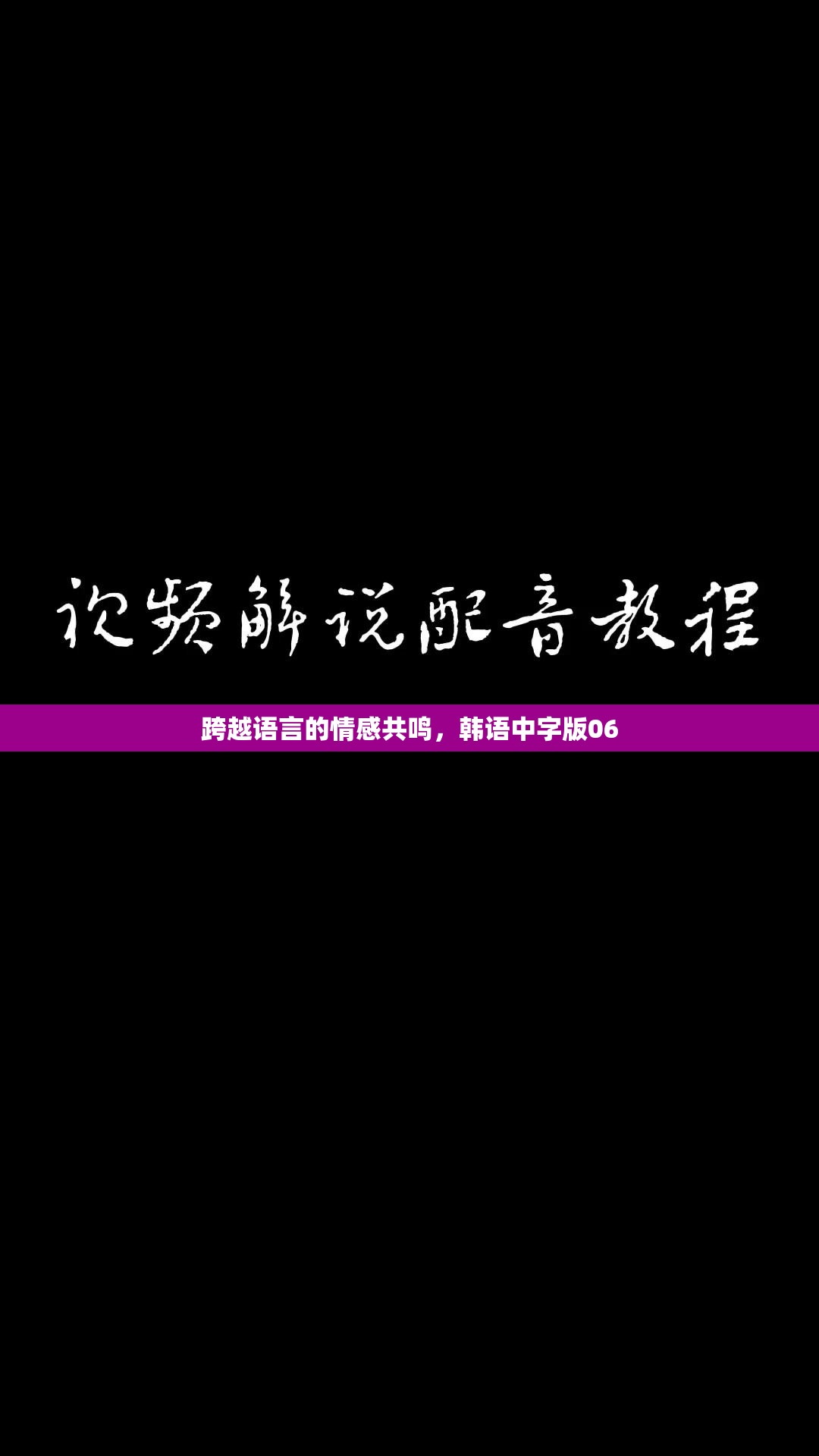 跨越語言的情感共鳴，韓語中字版06