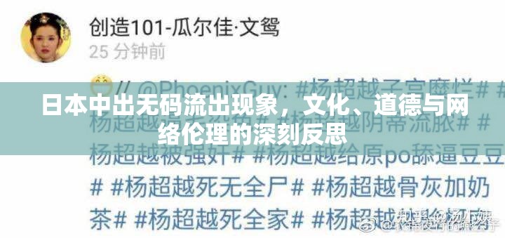 日本中出無碼流出現(xiàn)象，文化、道德與網(wǎng)絡(luò)倫理的深刻反思
