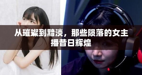 從璀璨到黯淡，那些隕落的女主播昔日輝煌