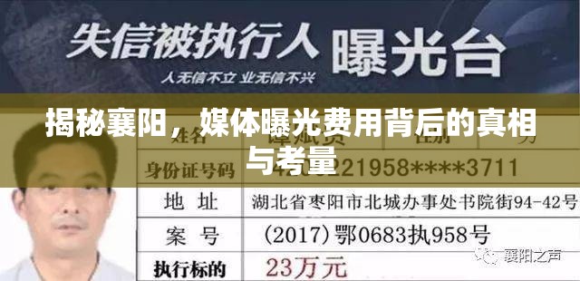 揭秘襄陽，媒體曝光費(fèi)用背后的真相與考量