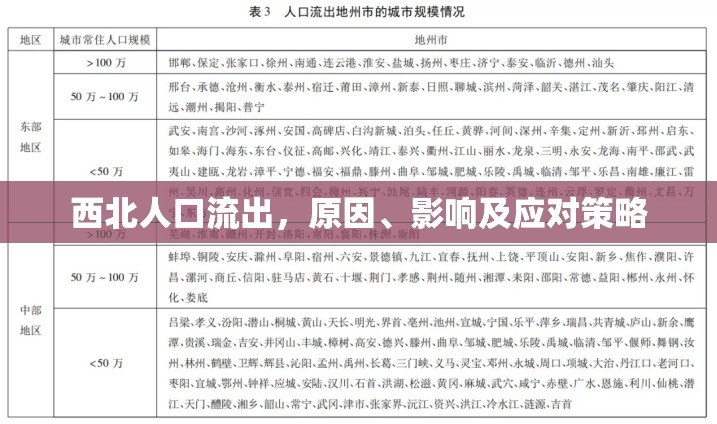 西北人口流出，原因、影響及應(yīng)對(duì)策略