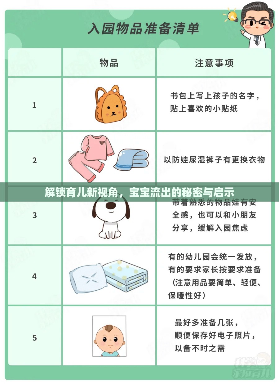 解鎖育兒新視角，寶寶流出的秘密與啟示
