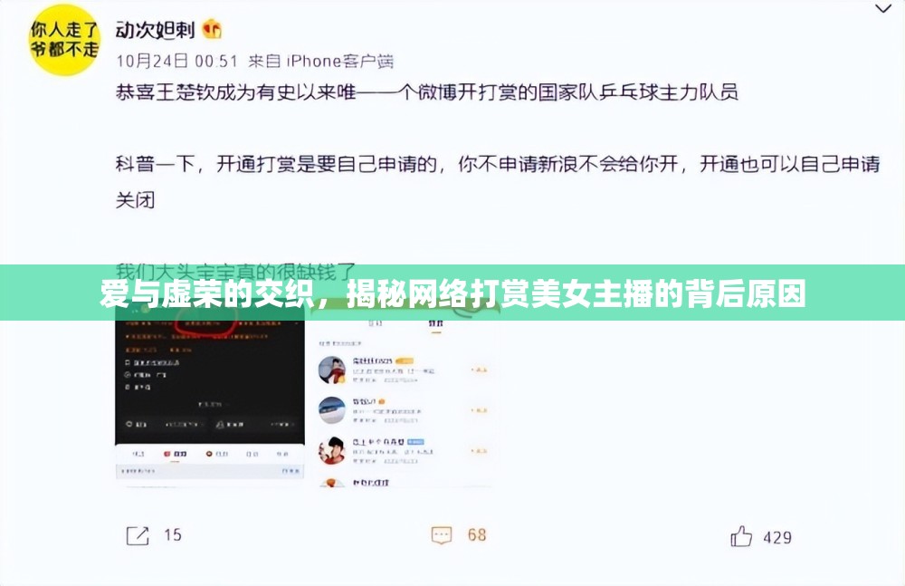 愛與虛榮的交織，揭秘網(wǎng)絡(luò)打賞美女主播的背后原因