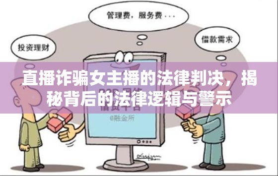 直播詐騙女主播的法律判決，揭秘背后的法律邏輯與警示