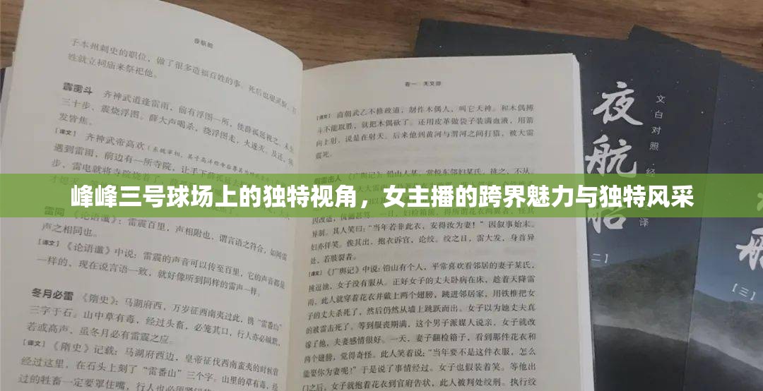 峰峰三號(hào)球場(chǎng)上的獨(dú)特視角，女主播的跨界魅力與獨(dú)特風(fēng)采