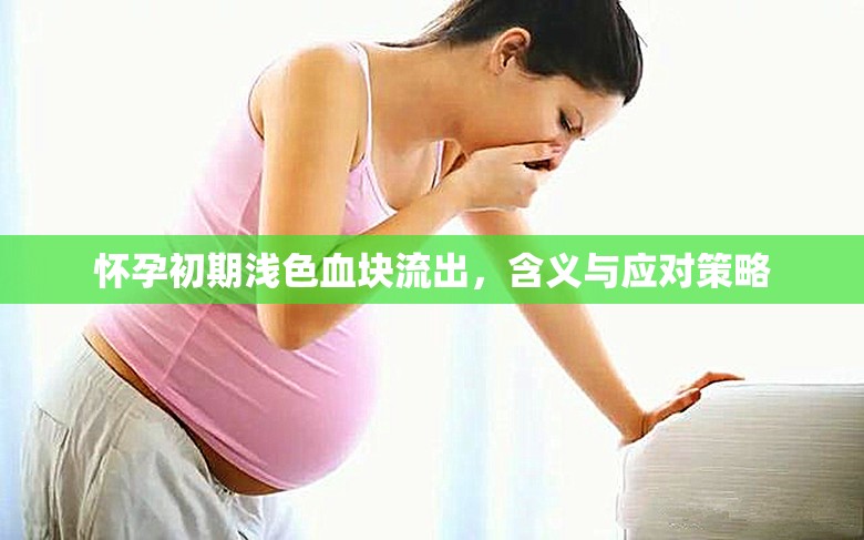 懷孕初期淺色血塊流出，含義與應(yīng)對策略