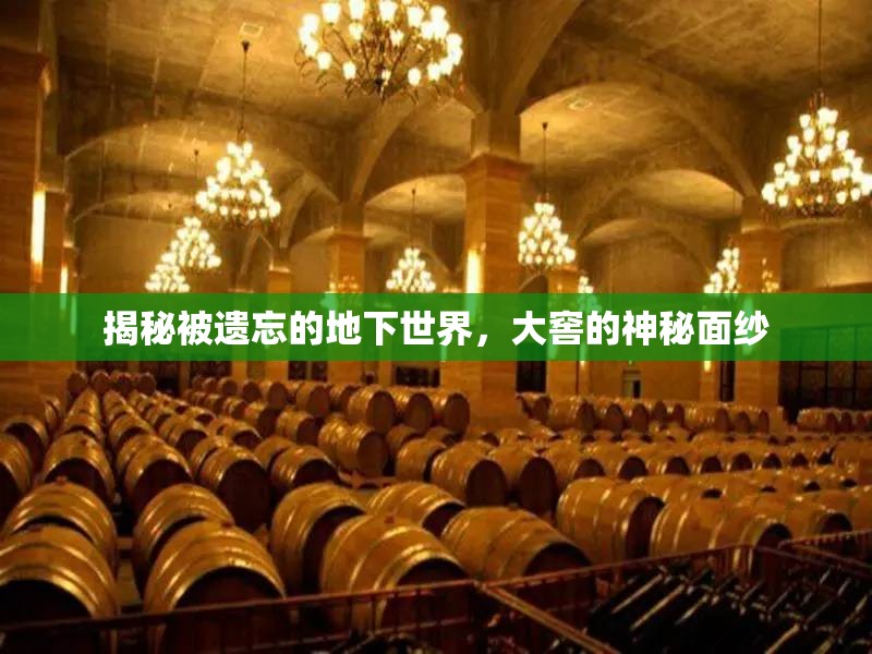 揭秘被遺忘的地下世界，大窖的神秘面紗