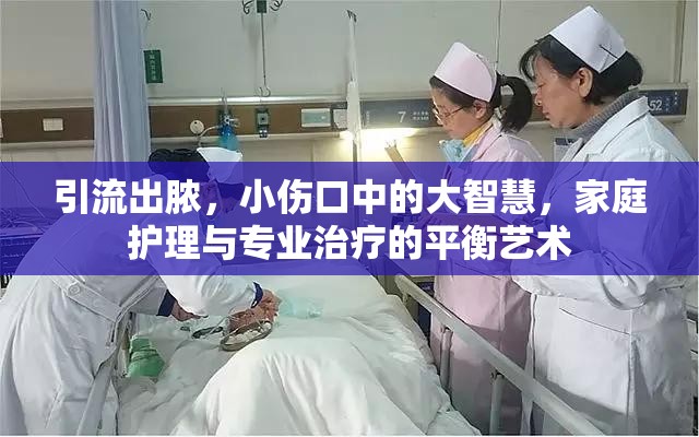 引流出膿，小傷口中的大智慧，家庭護理與專業(yè)治療的平衡藝術(shù)