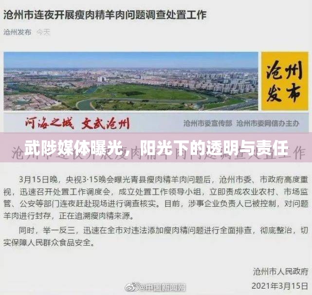 武陟媒體曝光，陽光下的透明與責(zé)任