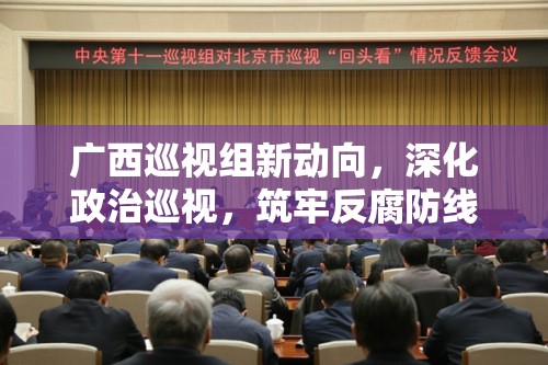 廣西巡視組新動向，深化政治巡視，筑牢反腐防線——利劍行動守護八桂大地