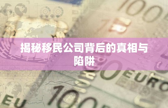 揭秘移民公司背后的真相與陷阱