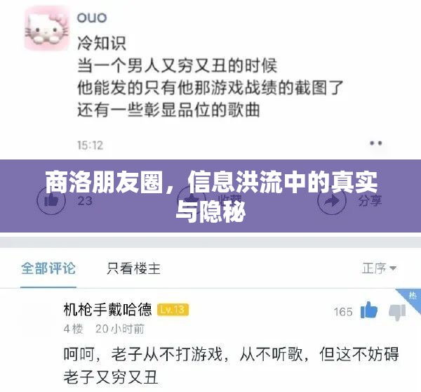 商洛朋友圈，信息洪流中的真實(shí)與隱秘