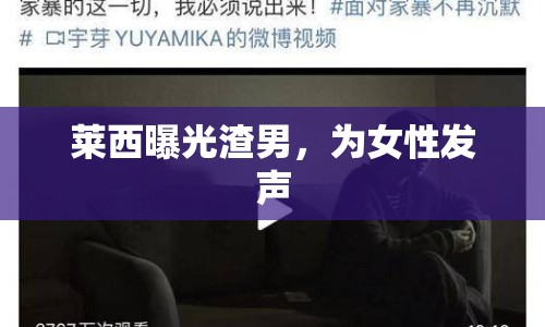 萊西曝光渣男，為女性發(fā)聲