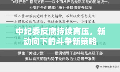 中紀(jì)委反腐持續(xù)高壓，新動(dòng)向下的斗爭(zhēng)新策略