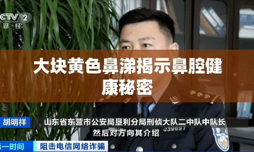 大塊黃色鼻涕揭示鼻腔健康秘密