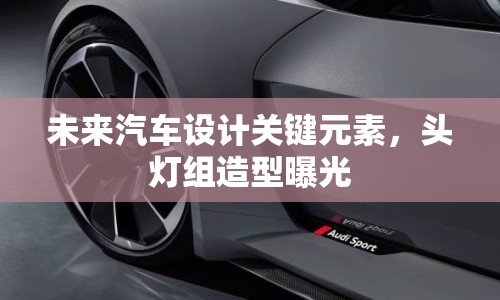 未來汽車設計關鍵元素，頭燈組造型曝光