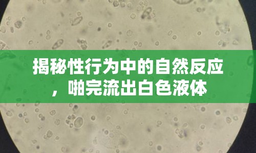 揭秘性行為中的自然反應(yīng)，啪完流出白色液體