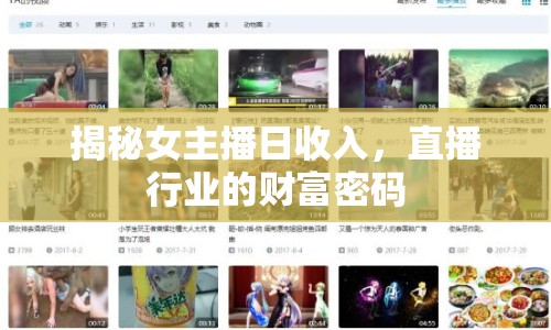 揭秘女主播日收入，直播行業(yè)的財(cái)富密碼
