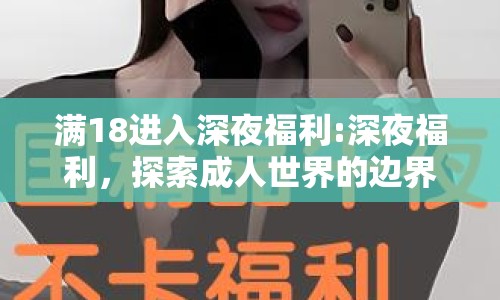 滿18進入深夜福利:深夜福利，探索成人世界的邊界與責任
