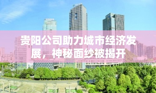 貴陽公司助力城市經(jīng)濟(jì)發(fā)展，神秘面紗被揭開