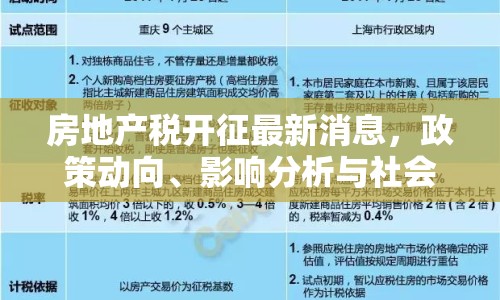 房地產(chǎn)稅開(kāi)征最新消息，政策動(dòng)向、影響分析與社會(huì)期待