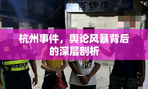 杭州事件，輿論風(fēng)暴背后的深層剖析