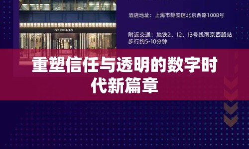重塑信任與透明的數(shù)字時代新篇章