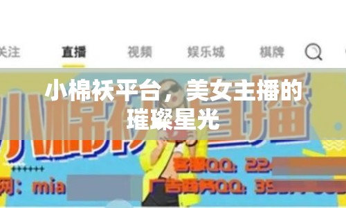 小棉襖平臺，美女主播的璀璨星光